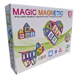 ساختنی 48 تکه مدل مگنتی طرح magic magnetc کد fk679
